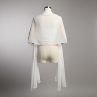 Women's Chiffon Scarf Lightweight Soft Wedding Shawl Bride Sun-Protection Scarf for Outdoor Activities