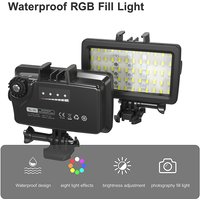 Waterproof RGB/LED Fill Light Compatible with Insta360 Gopro ace/ace pro, Portable Diving Light for Underwater Photography