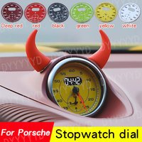 1 Stück Zifferblatt-Uhr Chrono für Porsche 911 Carrera 2013-2019 997 958 Panamera 970 Cayenne Boxster Macan 718 982 Stoppuhr