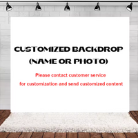 Custom Name Age Birthday party Backdrop Photography Background For Baby Shower Photo Studio