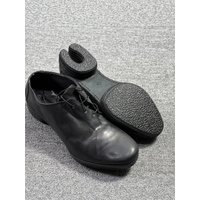 Men's Casual Leather Shoes Thick Bottom Versatile Slip-On Shoes Black Hoof Side Buckle Leisure Fashion Footwear