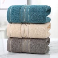 Thickened Cotton Towel with Strong Water Absorption Universal Towel for Adults and Children Solid ColorSkin Friendly Towel