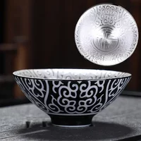 High-grade Silver-plated Ceramic Tea Cup Mugs for Tea Cups Japanese Te Cup Jingdezhen Mug Teacup Teacups Set Bowl Puer Chinese