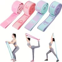 Resistance Band Yoga Auxiliary Stretching Belt Elastic Bands for Latin Training Pilates Loop Dance Fitness Tension Stretch Band