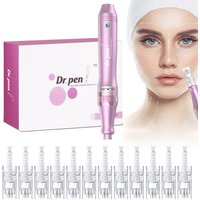 Dr.pen M7-W Micro Needle Pen with 12 Cartridges Nano Wireless Skin Care Kit Skin Pen 0.25mm Needle Pen Skin Rejuvenation Machine