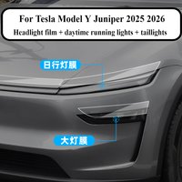 For Tesla Model Y Juniper 2025 2026 Car Exterior Accessories Headlight Anti-scratch TPU Protective film Anti-scratch Repair film