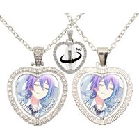 Souvenir Pendant Project SEKAI Anime Wonderlands×Showtime Kamishiro Rui Glass 25mm Double-Sided Heart Necklace Jewelry Fans Gift
