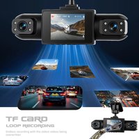 4-kanałowy rejestrator jazdy samochodowej w rozdzielczości 1080P HD, wbudowany w samochód, z funkcją nagrywania w pętli, inteligentnym systemem wykrywania ruchu, wyjątkowo wyraźnym obrazem w nocy,