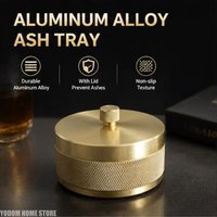 Creative Scandinavian Style Elegant Ashtray with Lid Anti-Fly Traditional Design Decor Luxury Office Car Ashtray Accessory