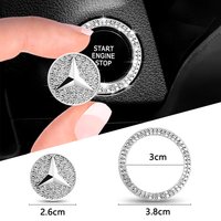 1pcs Car Diamond-encrusted Protective Cover Auto Interior Accessories For Mercedes Benz A C E S G Class GLC CLE CLA GLB GLS W177