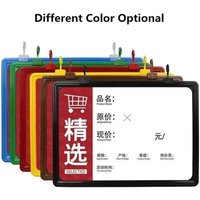 5PCS A4 Plastic Supermarket Poster Hanger Frame Hanging Kit Shop Product Price Listing Advertising Display Frame With Pop Clip