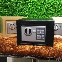 17E safe mini home electronic password hotel wall entry anti-theft alarm all steel safe