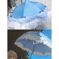 Anime Violet Evergarden Cosplay Umbrella Blue Violet Evergarden Anime Cosplay Violet Evergarden Cosplay Prop Accessories