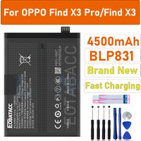 100% Original 4500mAh BLP831 Battery For OPPO Find X3 /Find X3 Pro CPH2173 PEEM00 High Quality Replacement Battery Bateria