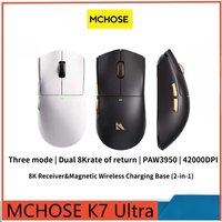 MCHOSE K7 Ultra 4200DPI 750IPS Three Mode PAW3950 Lightweight Dual 8K Wireless Game E-sports Office Mouse