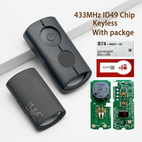 MK0025 Motorcycle Key For Yamaha Spare Remote Control Fob For NMAX V2 AEROX S V1 V2 XMAX SNIPER 155 433.92mhz ID49 SKEA71-03