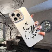 Punjab Map Phone Case for iPhone 17 AIR 16 15 14 13 Pro 12 11 Pro Xs X XR Max Laser Hard PC+TPU Cases Back Cover-J227P1