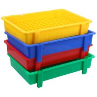 【LM】1PCS Thickened Plastic Lithium Battery Storage Box For 18650 Cells - Divided Transport And Turnover Tray, Durable Organizer