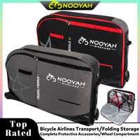 NOOYAH Bike Bag Bicycle Transport Bag MTB & Road Bike Travel Case Suitcase for Transporting Bicycle Accessories with Wheels Bags