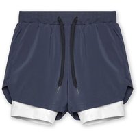 NEW Sport Shorts Men Sportswear 2 In 1 Short Pants Double-deck Beach Bottoms Summer Gym Fitness Training Jogging Running Shorts