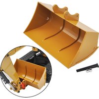 Huina Big Bucket Metal Ditch Clearing For 1550/ 1580/ 1592/ 1594/ 1593 1/14 RC Excavator Wide Bucket Parts