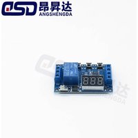 DC 6-30V Support Type-c Micro USB 5V LED Display Automation Cycle Delay Timer Switch Off Delay Time Relay 6V 9V 12V 24V