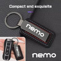 Car Metal Keychain Car Logo Pendant Decoration For Citroen NEMO Logo Key Keyring Chains Rings Buckle Fashion Gift Accessorry