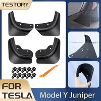 For Tesla Model Y Juniper 2025-2026 Accessories Mudguards 4Pcs/set Mud Flaps Guard Fender for Tesla Model Y Juniper 2026