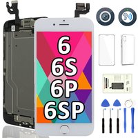Display For iPhone 6 6S Plus 6P 6SP LCD Screen Full Set Assembly Touch Digitizer White Black Pantalla Replacement+Front Camera