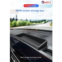 Car Dashboard Tray for BMW X5 2019-2022 Accessories Center Console Display Storage Box Hidden Tray Behind Screen Organizer