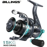 BILLINGS DK Series Spinning Reel,4.8:1/5.2:1 Gear Ratio,22LB Max Drag,CNC Metal Spool,For Freshwater Saltwater