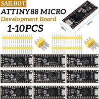 1-10PCS ATTINY88 micro development board 16Mhz /Digispark ATTINY85 Upgraded /NANO V3.0 ATmega328 Extended Compatible forArduino