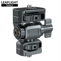 LEAPLIGHT Aluminum Camera Monitor Mount Camera Clamp with Cold Shoe 1/4" for 5"&7" Monitor Flash Light