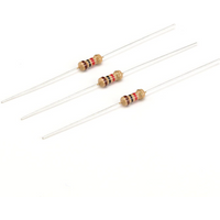 (100pcs) Carbon Film Resistor 1/4Watt 0.25W 10 12 15 18 20 22 24 27 30 33 36 39 43 47 51 56 62 68 75 82 91 R E Ohm