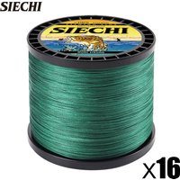 SIECHI X16 Strong 300M 500M 1000M 16 Strand Weaves PE Braided Fishing Line Multifilament 30LB 40LB 50LB 60LB 80LB 95LB 110LB