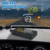 Mini Windshield Projector for All Cars Car HUD Speedometer M17 OBD GPS Head Up Display Auto Electronics Accessories