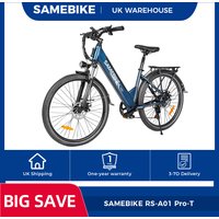 SAMEBIKE RS-A01 Pro-T Electric Bike, 500W 36V 15Ah Battery, 26 inch Tire, 32km/h Max Speed, 90km Range, Mechanical Disc Brakes