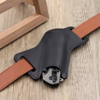 1pc Leather Sheath for Folding Knife - Anti-Scratch Belt Clip Holder with Waist Storage for Camping & EDC Tools