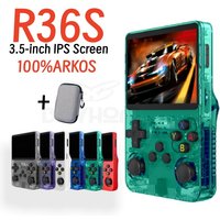 R36S Retro Handheld Video Game Console Linux System 3.5 Inch IPS Screen R35s Plus Portable Pocket Video Player 64GB 128GB