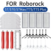 For Roborock S7/S70/S7Max/T7S/T7S Plus Robot aspirador Accessories Main Brush Side brush Filter Mop Cloth
