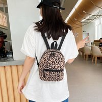 Stylish Women Backpack Preppy Style Animal Pattern Printing Nylon Handbags Leisure Large Knapsacks Backpacks