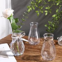 Creative Diamond Style Plastic Vase Transparent Home Decoration Flower Arrangement Decoration High-end Water Cultivation Vase