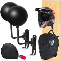 AliExpress Motorcycle Helmet Holder Wall Mount 180°Rotation Football Bicycle Helmet Rack With 2 Hooks Helmet Display Hanger Stand for Caps