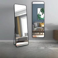 Aluminum Alloy Full Body Mirror Wall Hanging Closet Bedroom Girls Simple Style Home Decorative Large Size Standing Mirror
