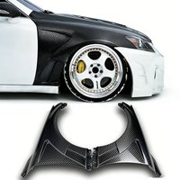 Carbon Fender For LEXUS is 250 300 350 2006-2012 Black Body Kit Replace Wide body