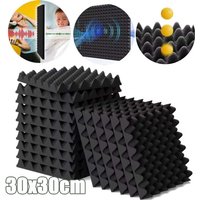 12PCS High Density Acoustic Egg Crate Foam Fireproof Soundproof Panel for Wall Door Studio Home Recording Room Noise Reduction