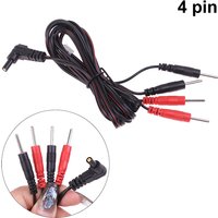 1Pcs 2.35mm New Electrotherapy Electrode Lead Electric Shock Wires Cable For Massager Connection Cable Massage And Relaxation