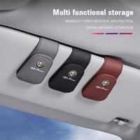 Car Interior Glasses Clip Sunshade Storage Brace Auto Accessories For Alfa Romeo Giulietta Mito 159 Giulia Stelvio 156 147 Brera