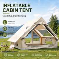 Outdoor Ridge Tent Inflatable Portable Sun Protection Weatherproof Rainproof Camping Overnight Leisure Gear Travel Campsite