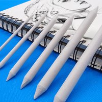 3/6Pcs/Set Blending Smudge Stump Stick Tortillon Sketch Art White Drawing Charcoal Sketcking Tool Rice Paper Pen Artist Supplies